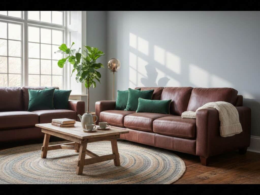10 Stunning Living Room Color Schemes with Brown Sofa to Elevate Your Decor