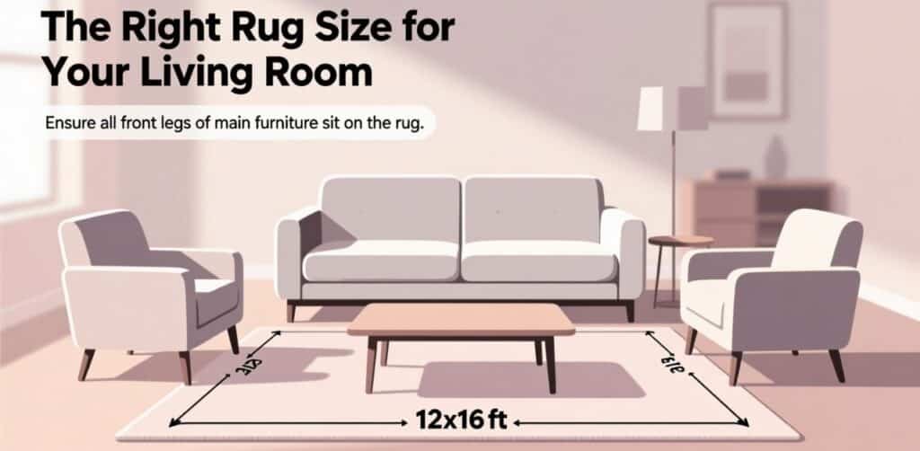 How to Choose the Right Rug Size for Your Living Room: A Simple Guide to Perfect Design