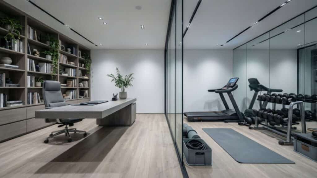 How to Build a Basement Office and Gym Combo: The Ultimate Functional Guide