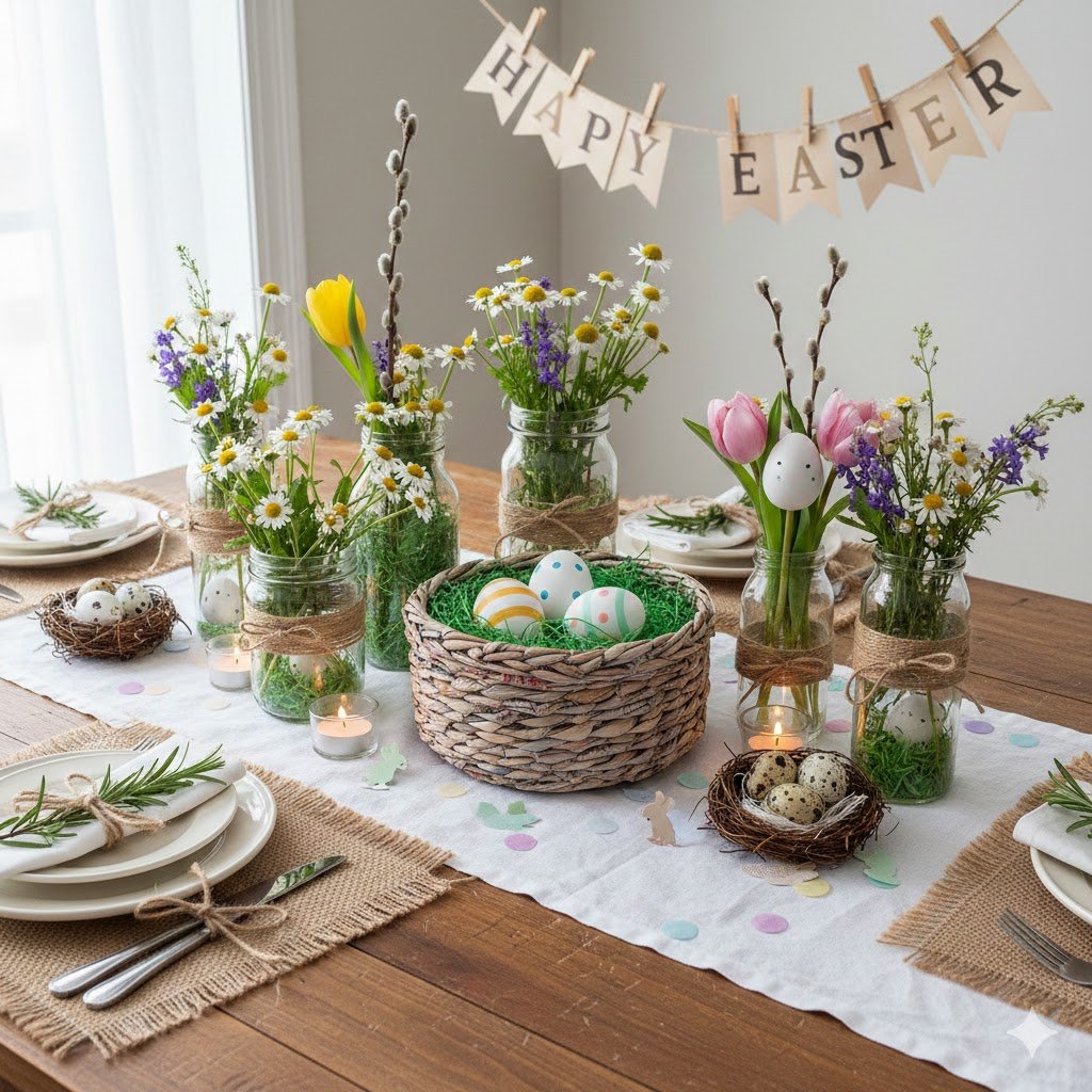 DIY Easter Table Decorations on a Budget: Easy Style for Your Brunch