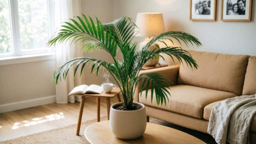 Parlor palm indoor decor