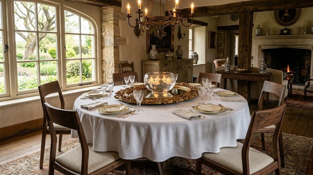 (Stop the Slip!) Elite Round Tablecloth Sizing & Styling Secrets