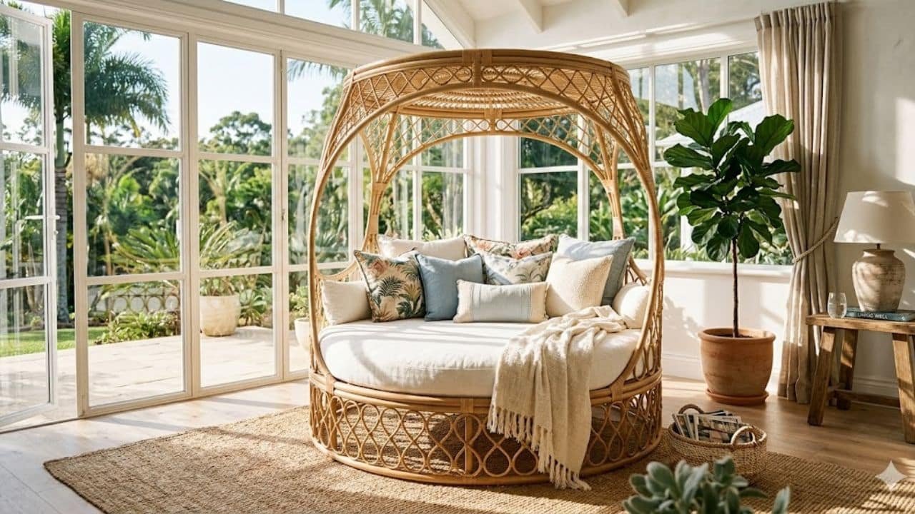 rattan day bed