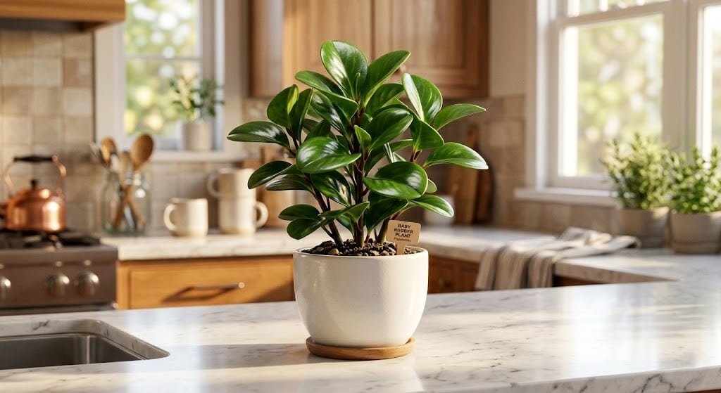 baby rubber plant