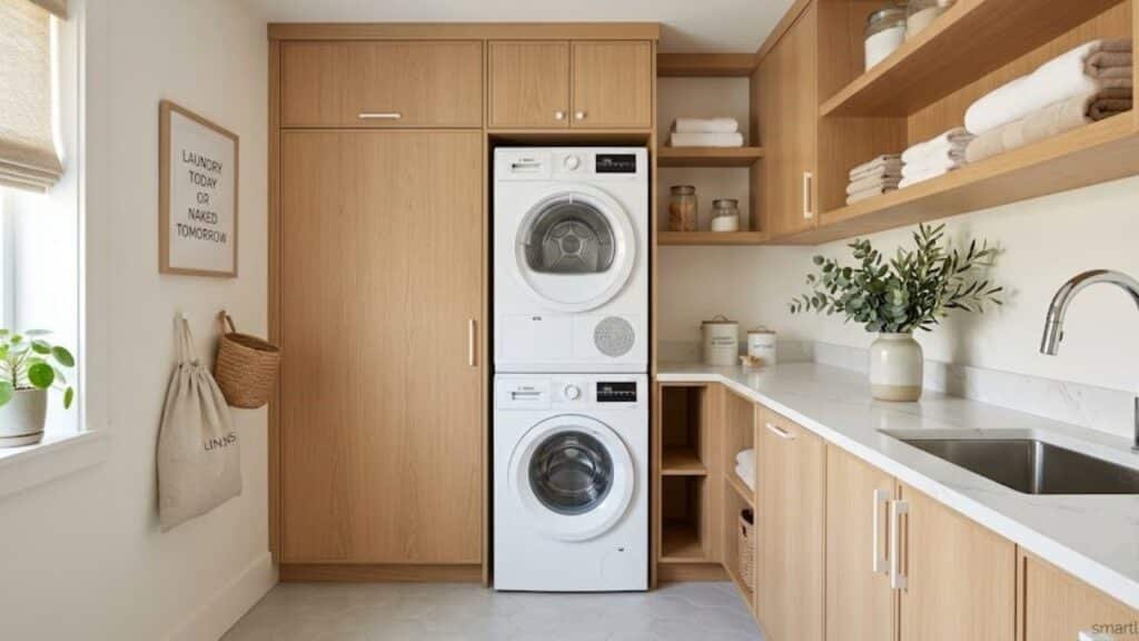 Small Laundry Room Layout Ideas with Stacked Machines: The Ultimate Vertical Guide